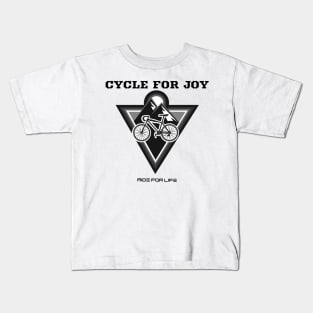 Cycle for Joy, Ride for Life Kids T-Shirt